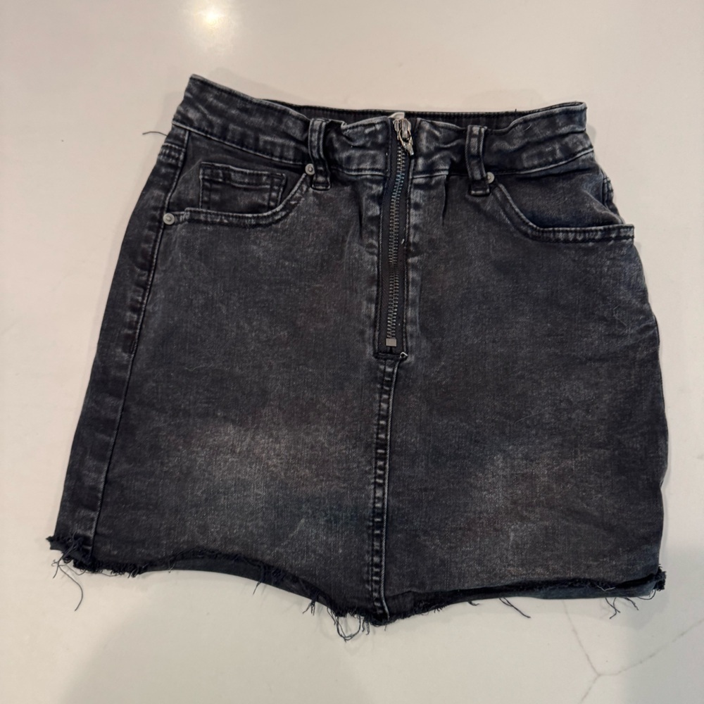 PAC Sun black denim skirt size 1